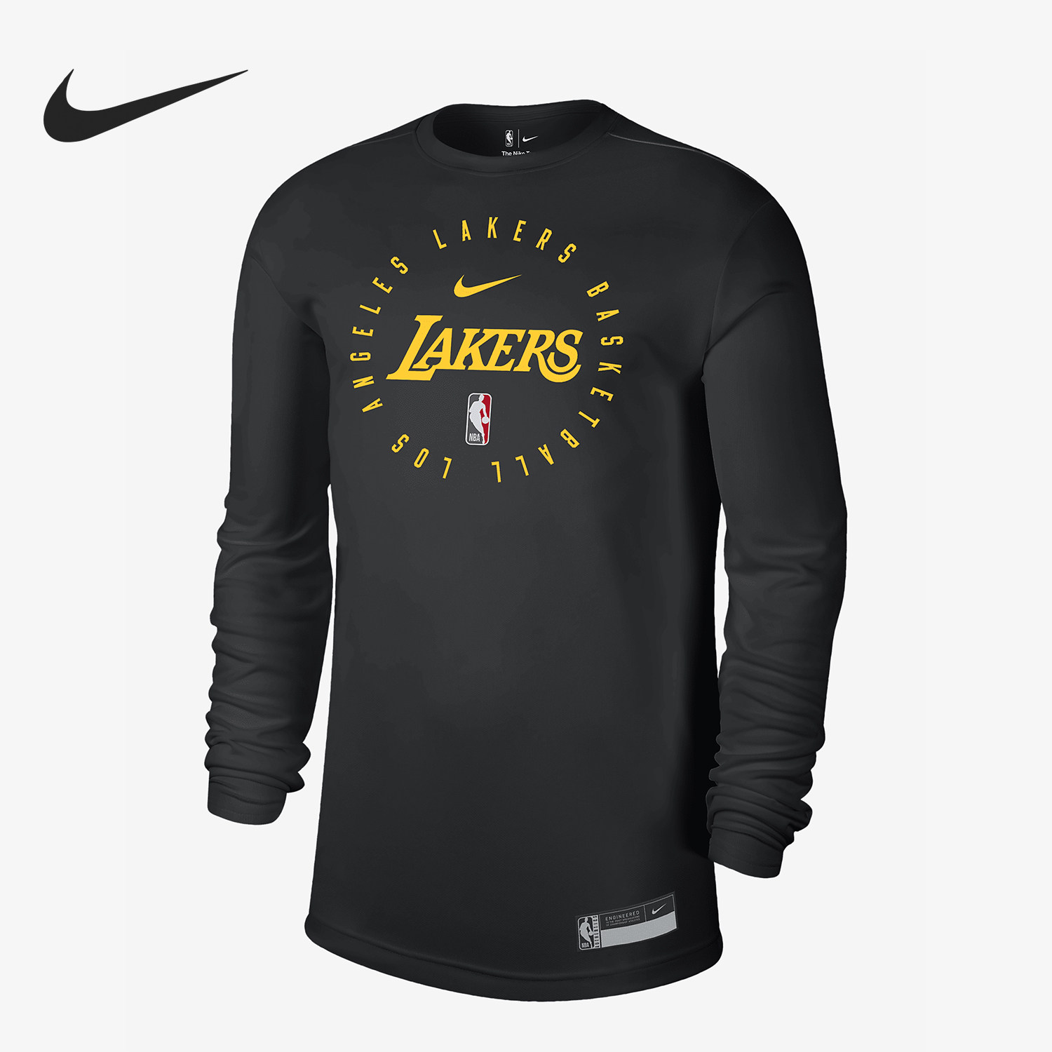Nike/耐克官方正品Dri-FIT NBA男士时尚排汗长袖T恤HF0770-010