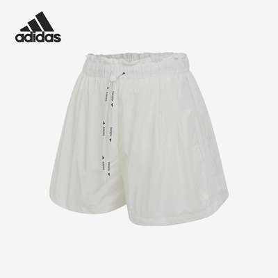 Adidas/阿迪达斯官方正品新款女白色运动休闲轻盈运动短裤KC0020