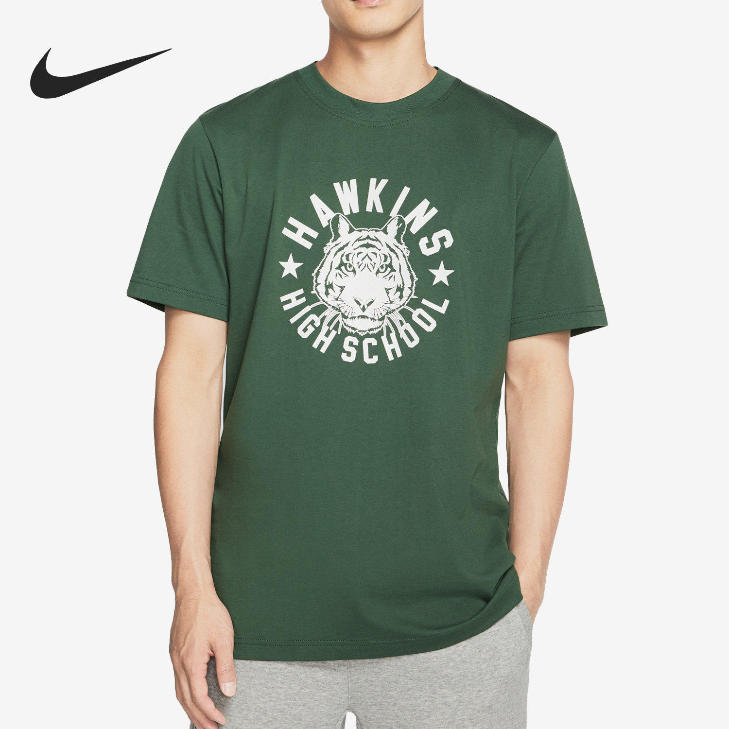Nike/耐克官方正品新款男士运动休闲印花透气短袖T恤CK2342-323
