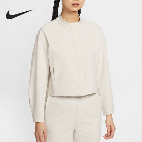 Nike/耐克官方正品Dri-FIT女士宽松短款简约夹克外套IB8987-104