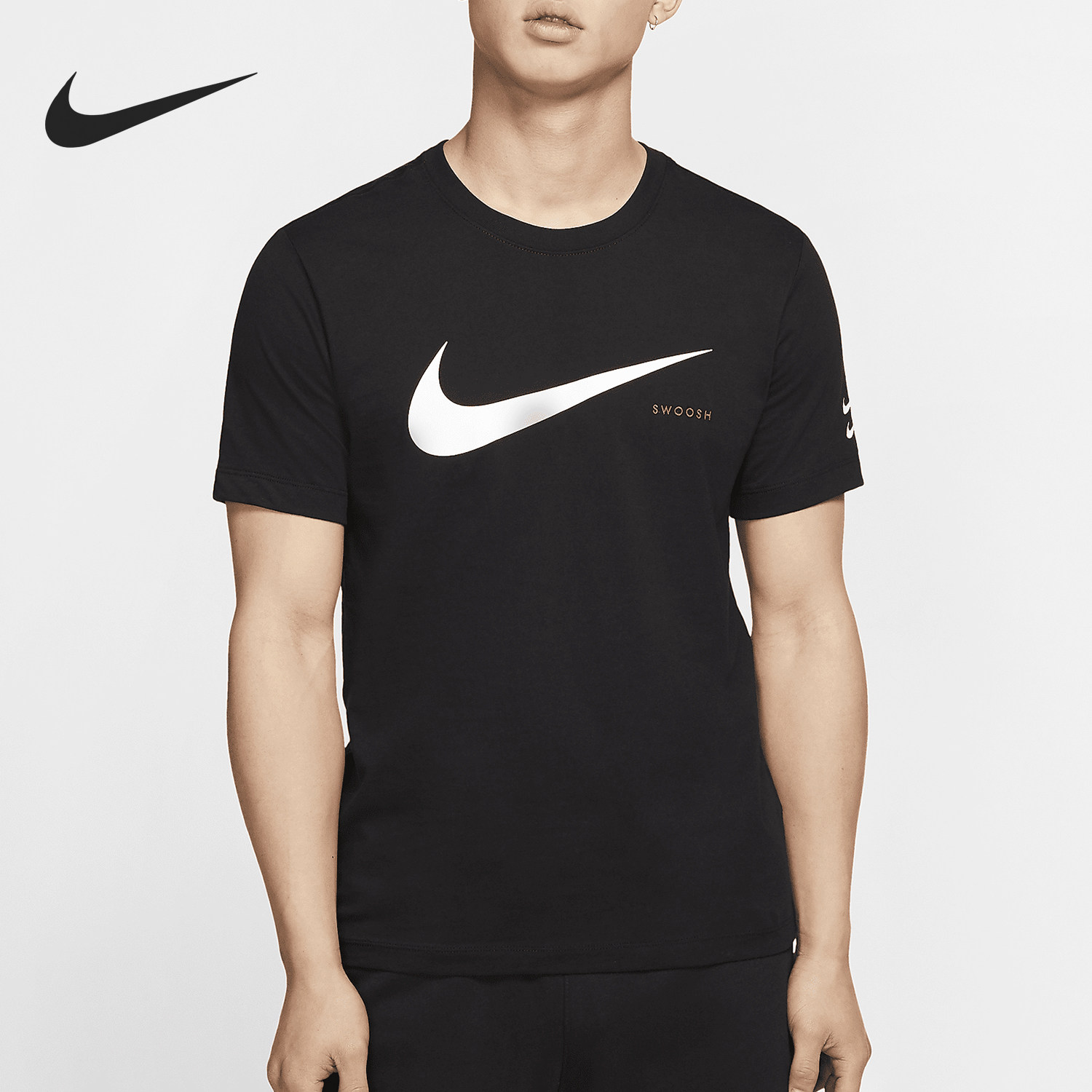 Nike/耐克正品新款SPORTSWEAR SWOOSH 大LOGO男子短袖T恤 CK2253