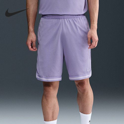 Nike/耐克官方正品2025男士运动透气松紧腰篮球短裤FN2652-515