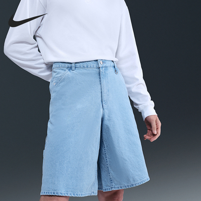 Nike/耐克官方正品当季款男士牛仔宽松休闲短裤IO7868-493