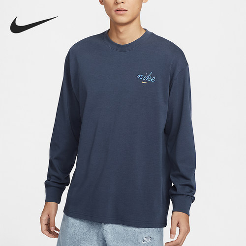 Nike/耐克官方正品Sportswear男士时尚简约长袖T恤HQ8166-437