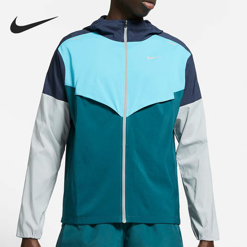 Nike/耐克官方正品男子运动防晒轻便薄款连帽运动外套 CZ9071-451