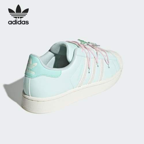 Adidas/阿迪达斯官方正品三叶草女士经典贝壳头轻便板鞋JR1333