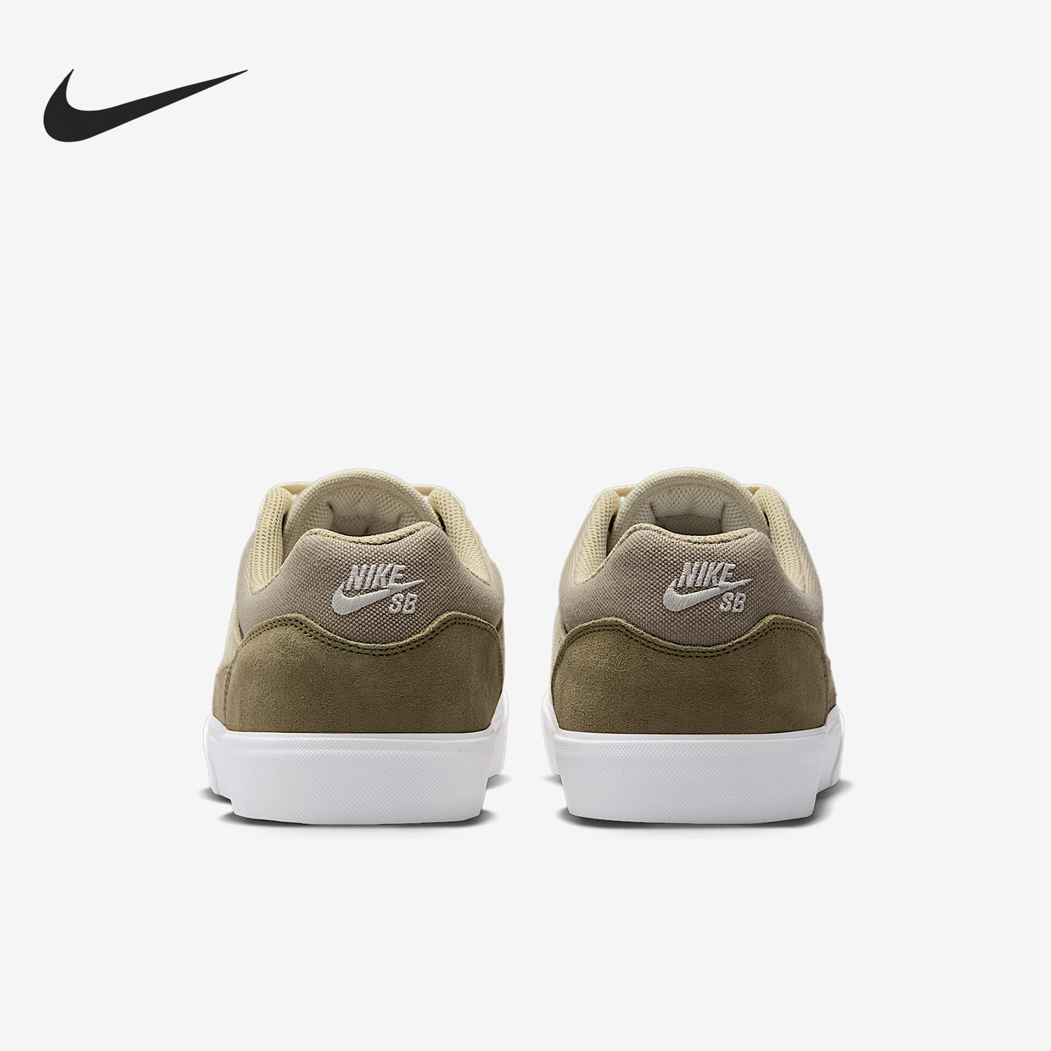 Nike/耐克官方正品SB Malor男女翻毛皮薄底休闲板鞋FV6064-201 - 实物图