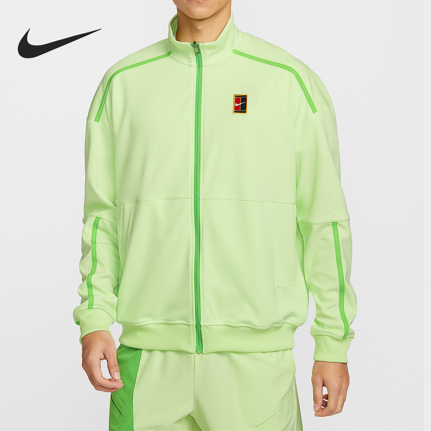 Nike/耐克官方正品2026春季款男士立领网球刺绣外套FZ6926-360