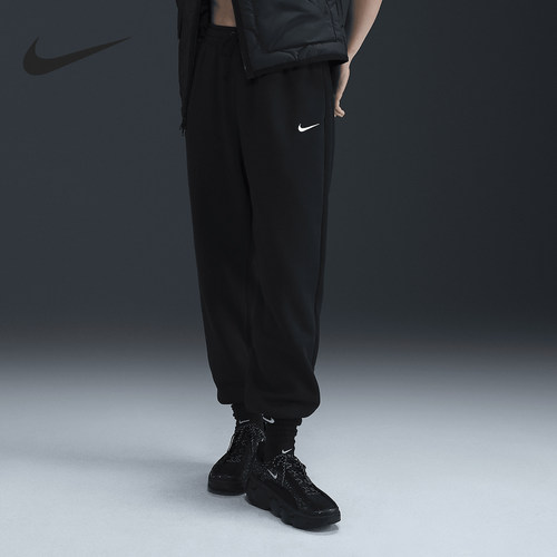Nike/耐克官方正品Oversize女士加绒直筒运动束脚长裤FZ5997-010