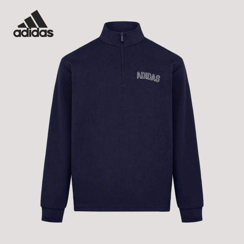 Adidas/阿迪达斯官方正品男女同款半拉链休闲运动套头卫衣LD8833