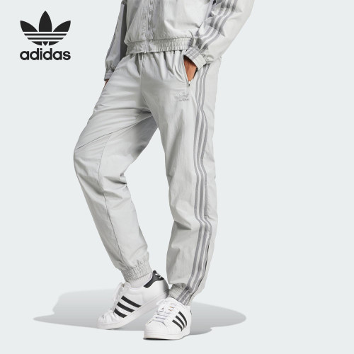 Adidas/阿迪达斯官方正品三叶草男士梭织束脚休闲运动长裤JD0425