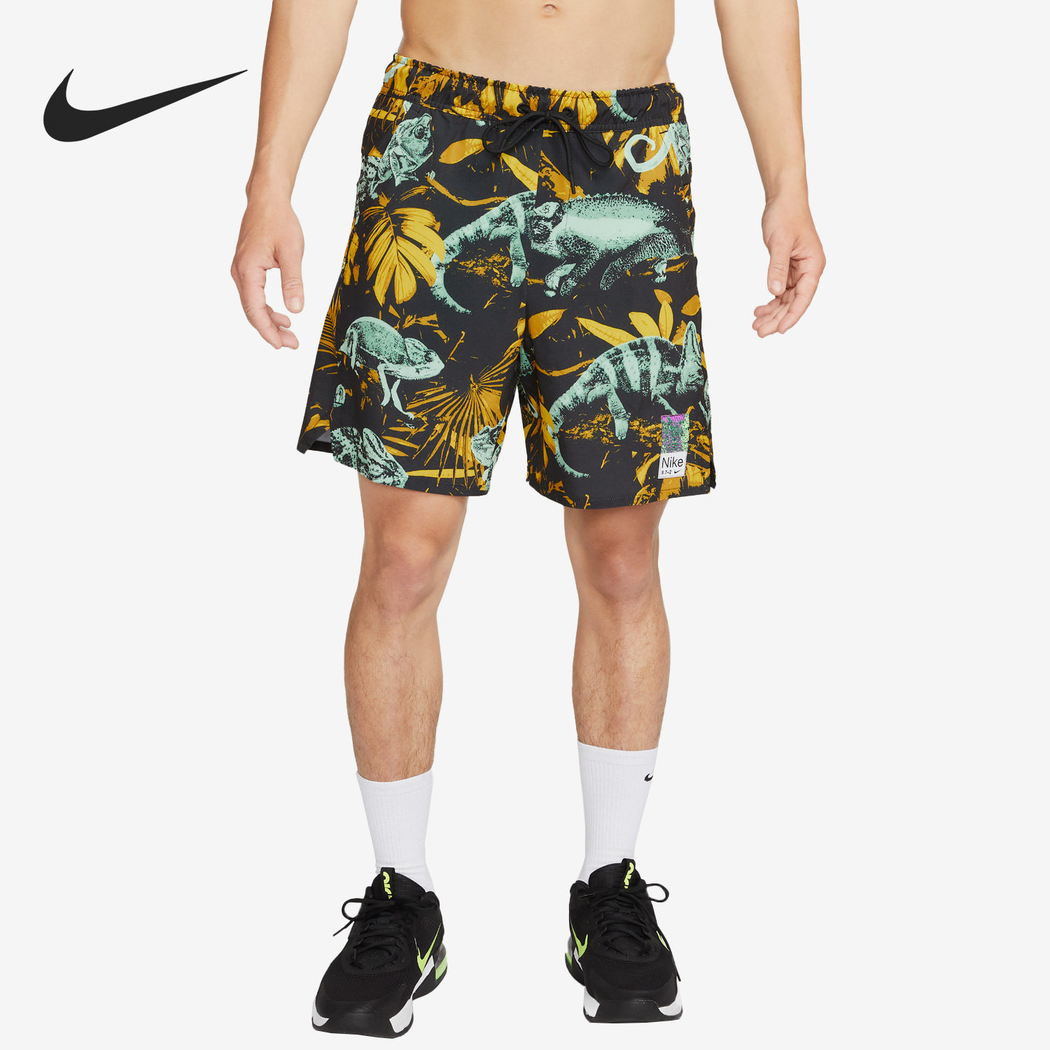 Nike/耐克官方正品Dri-FIT男士满印图案训练梭织短裤FB7981-309