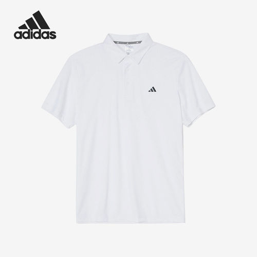 Adidas/阿迪达斯官方正品夏季男士翻领简约亲肤短袖POLO衫JE8289