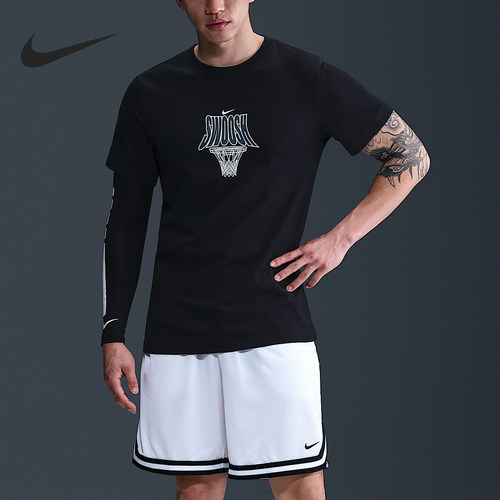 Nike/耐克官方正品Dri-FIT男士篮球透气轻盈休闲短袖HJ3467-010