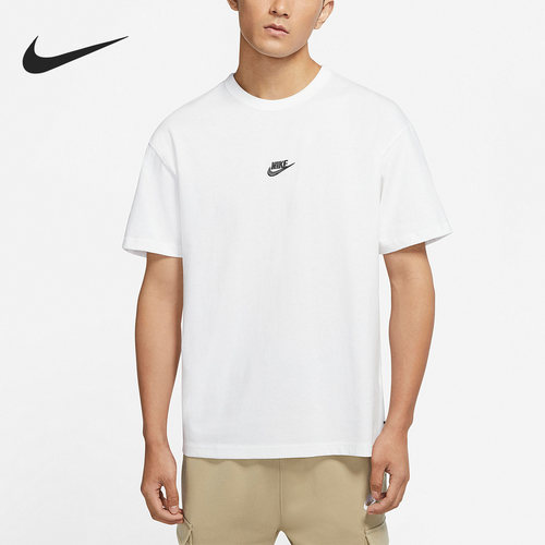 Nike/耐克官方正品休闲男子运动跑步训练圆领短袖上衣 DO7393-100