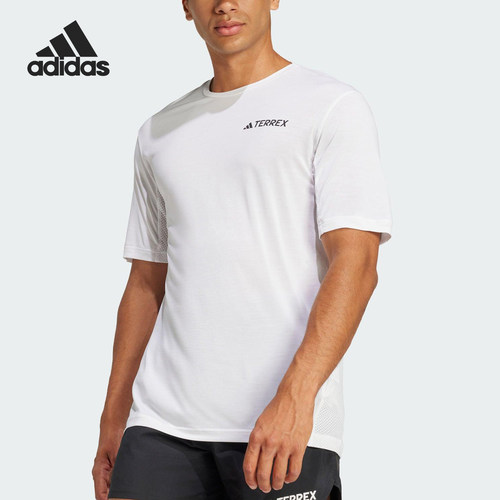 Adidas/阿迪达斯官方正品CLIMACOOL男士户外运动透气短袖JN8134