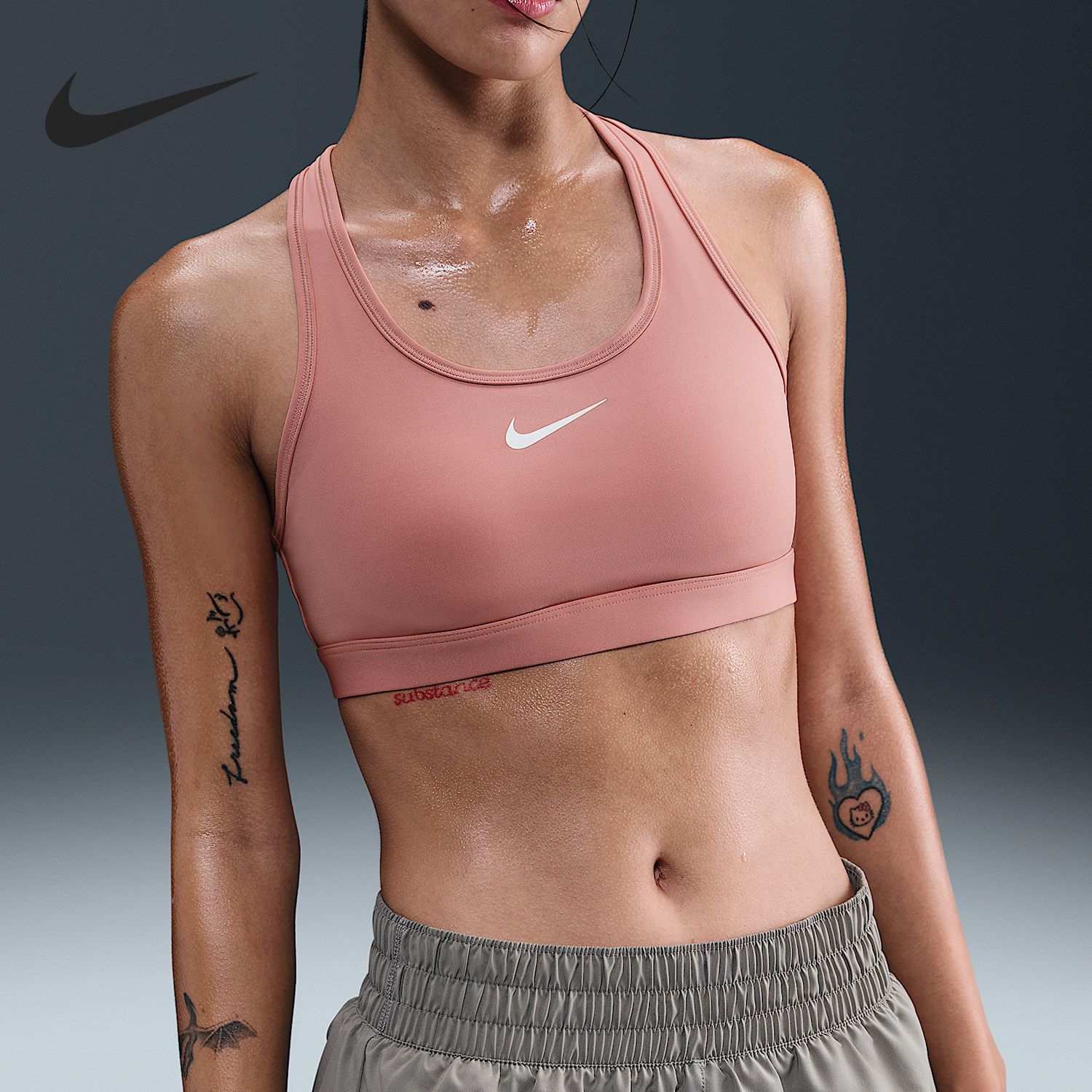 Nike/耐克官方正品 Swoosh女士训练透气健身运动内衣DX6822-685
