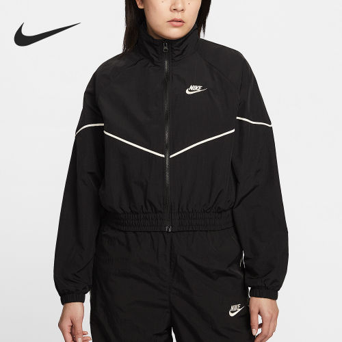 Nike/耐克官方正品Sportswear女士梭织短款经典夹克IM8028-011