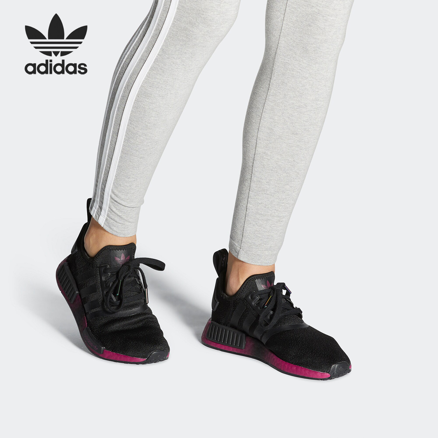 Adidas/阿迪达斯正品三叶草 NMD_R1 W女子经典休闲运动鞋 FZ4543