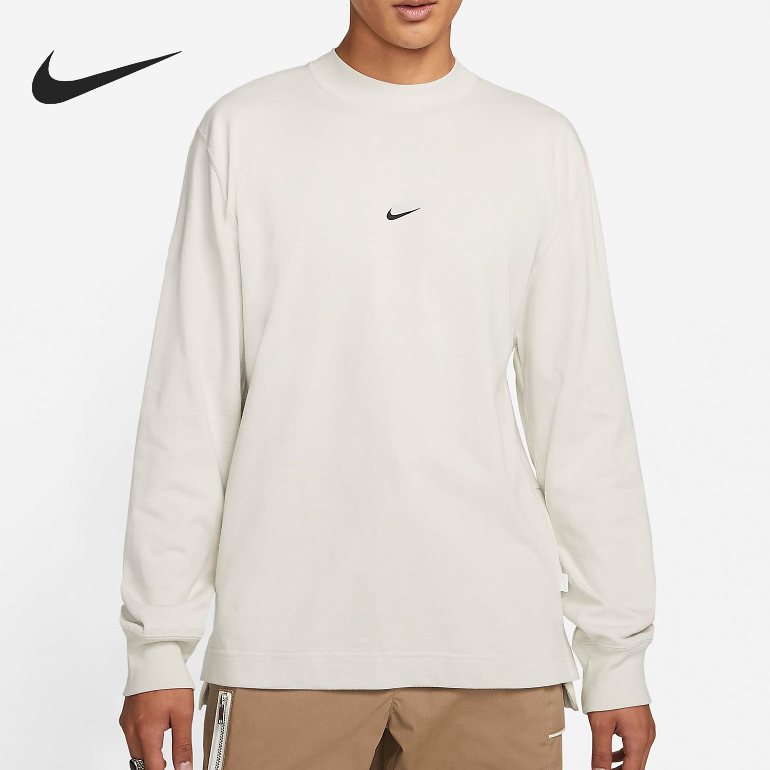 Nike/耐克官方正品男子圆领拉链休闲运动卫衣套头衫 DD7029-072