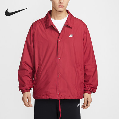 Nike/耐克官方正品2026男士宽松经典时尚休闲翻领外套FN3317-613