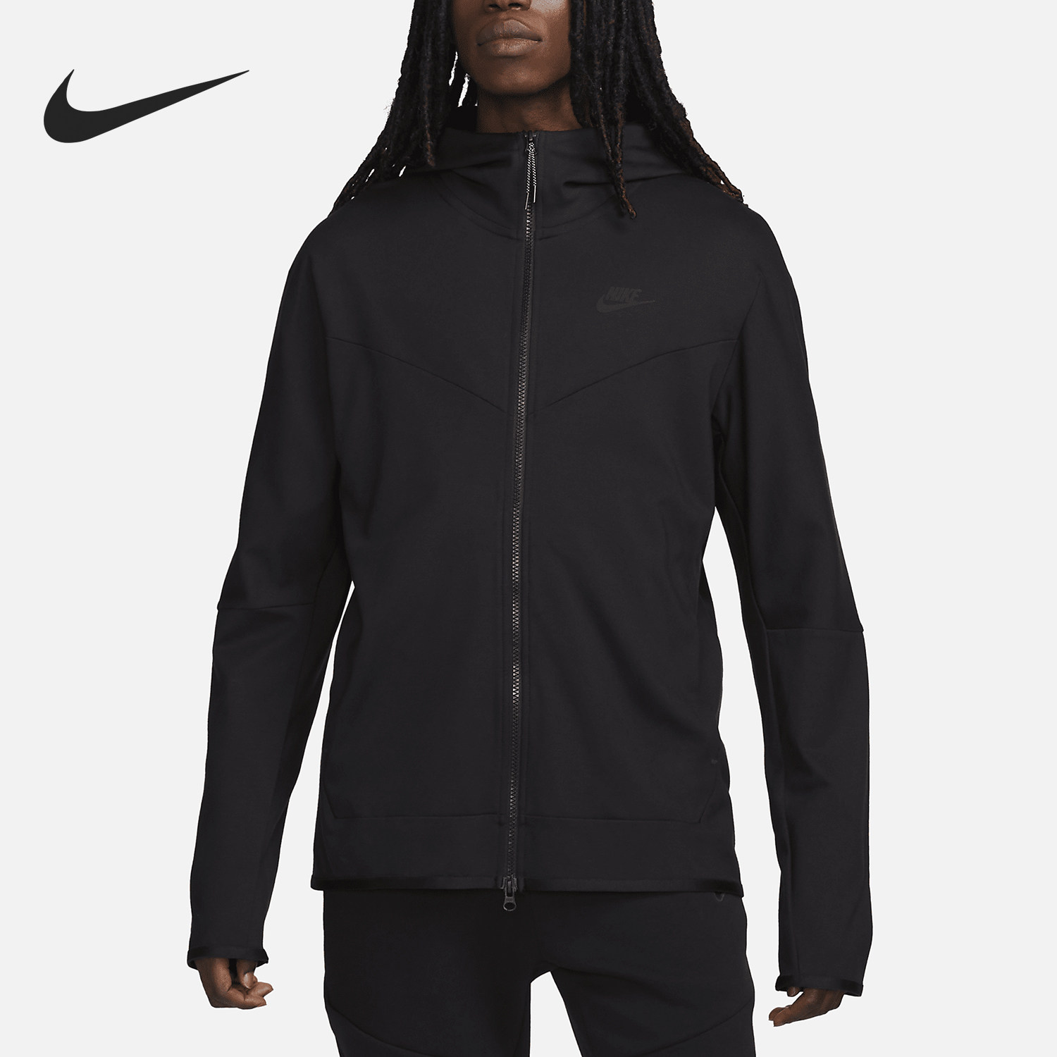 Nike/耐克官方正品春秋男士双拉链连帽运动夹克外套DX0822-010