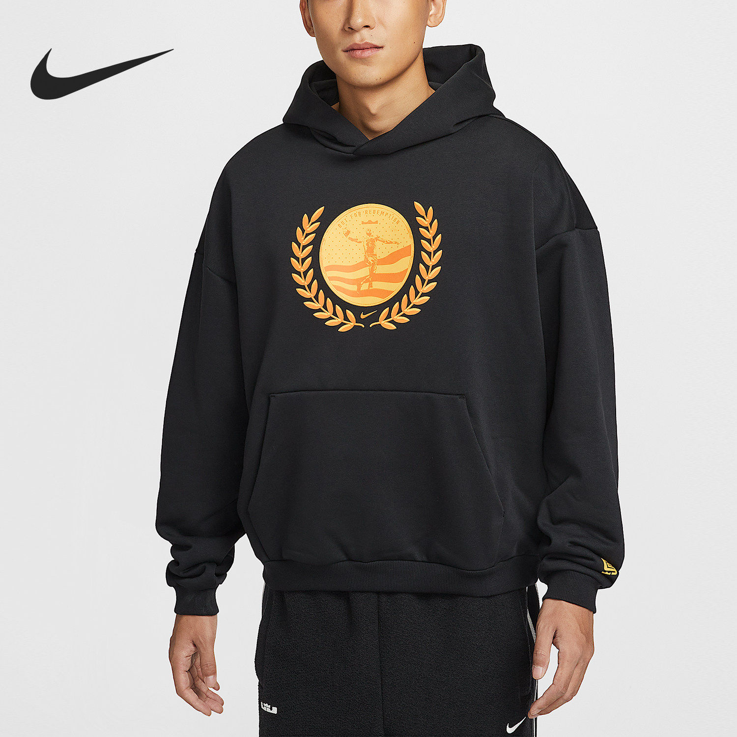 Nike/耐克官方正品2026春季款男士套头连帽印花卫衣IH8843-010