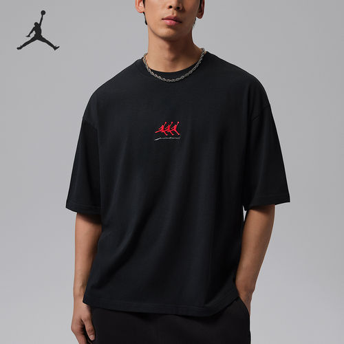 Nike/耐克官方正品Jordan Flight男士宽松印花短袖T恤IF3134-010