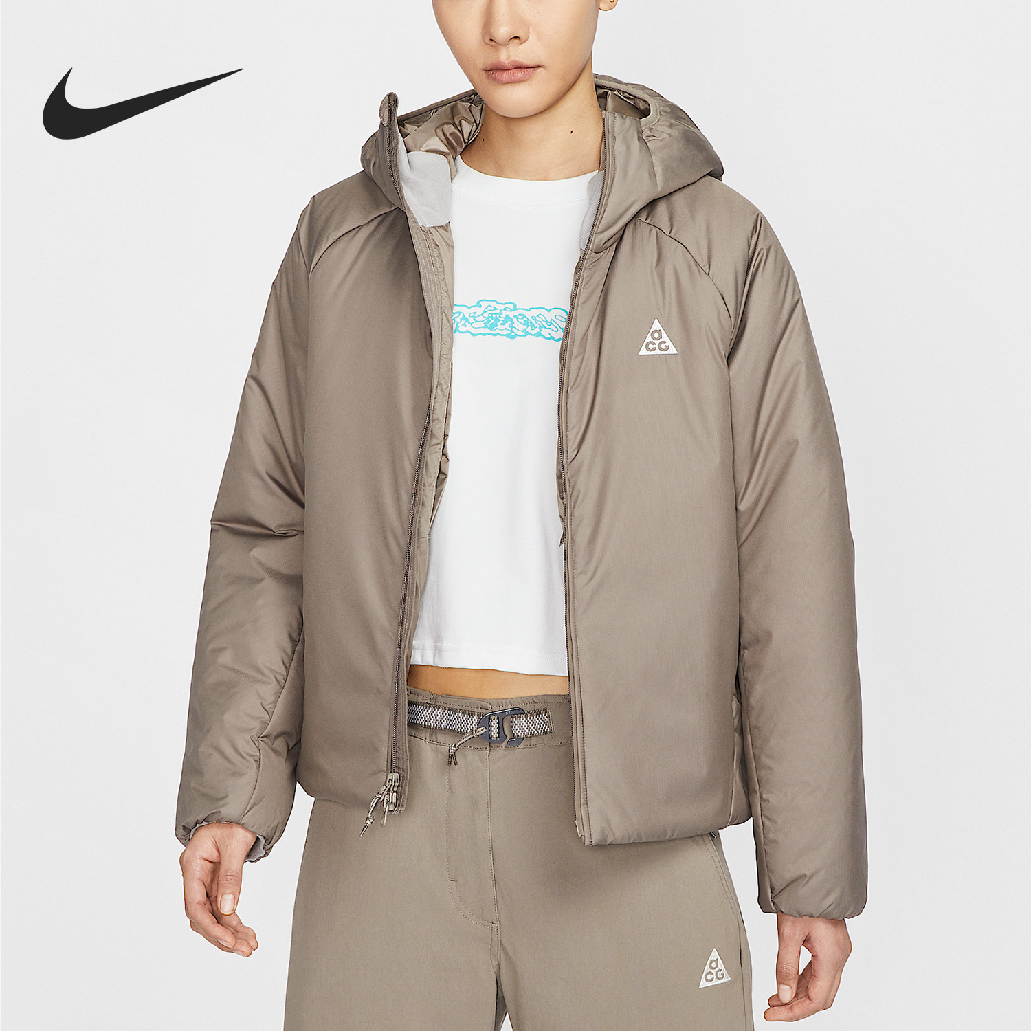 Nike/耐克官方正品当季新款女士轻薄保暖户外棉服FV7336-233