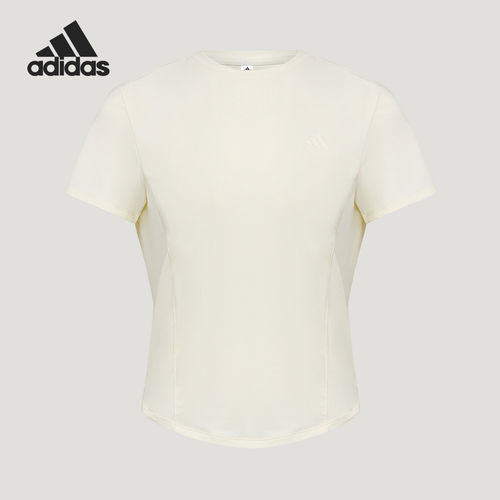 Adidas/阿迪达斯官方正品女士简约透气运动圆领休闲短袖T恤KZ1569