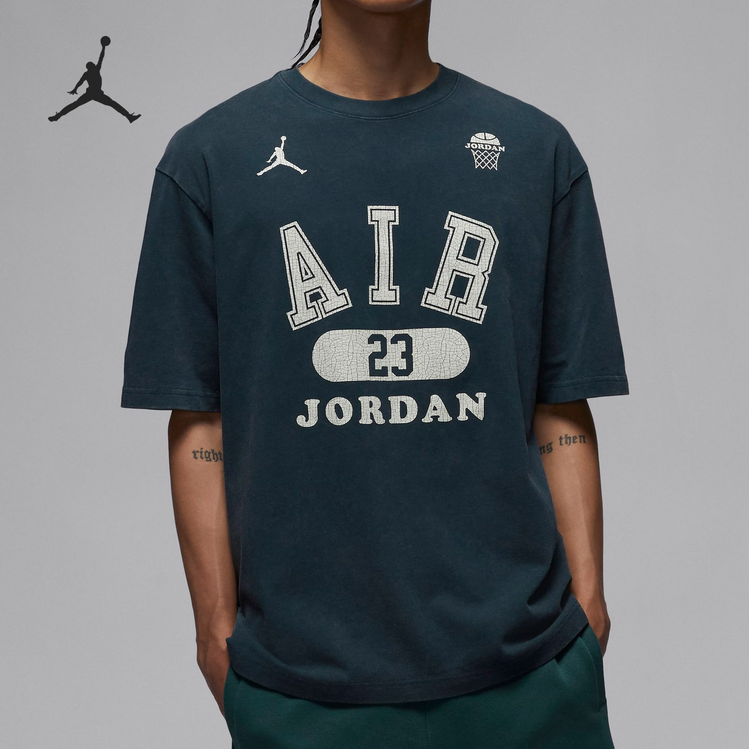 Nike/耐克官方正品JORDAN男士休闲圆领透气运动短袖T恤HM4902-478