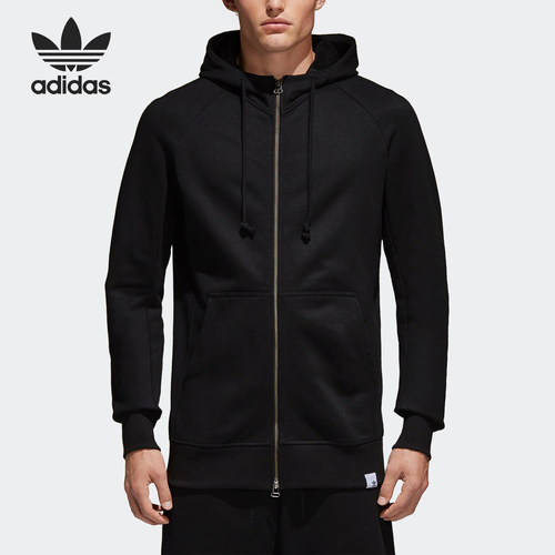 Adidas/阿迪达斯正品三叶草 春季男子运动休闲连帽外套 BQ3092