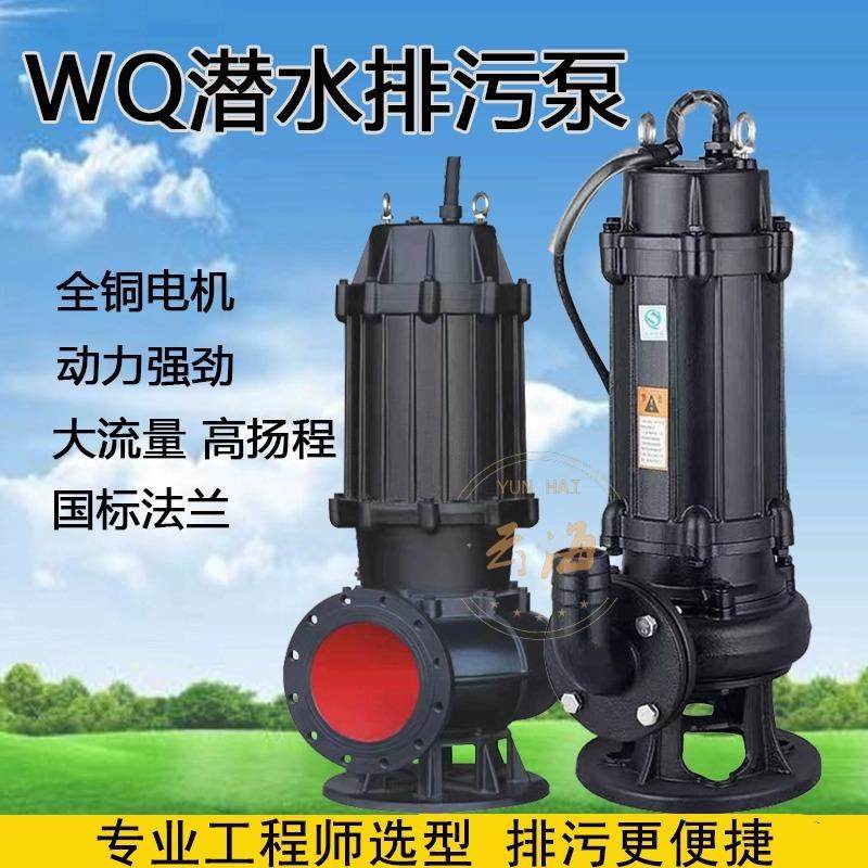 排污污水泵50WQ15潜污泵污水处理提升泵WQ无堵塞排污泵潜水排污泵,五金/工具,循环泵/热水循环泵,淘宝优惠券,粉丝福利购,淘宝优惠卷