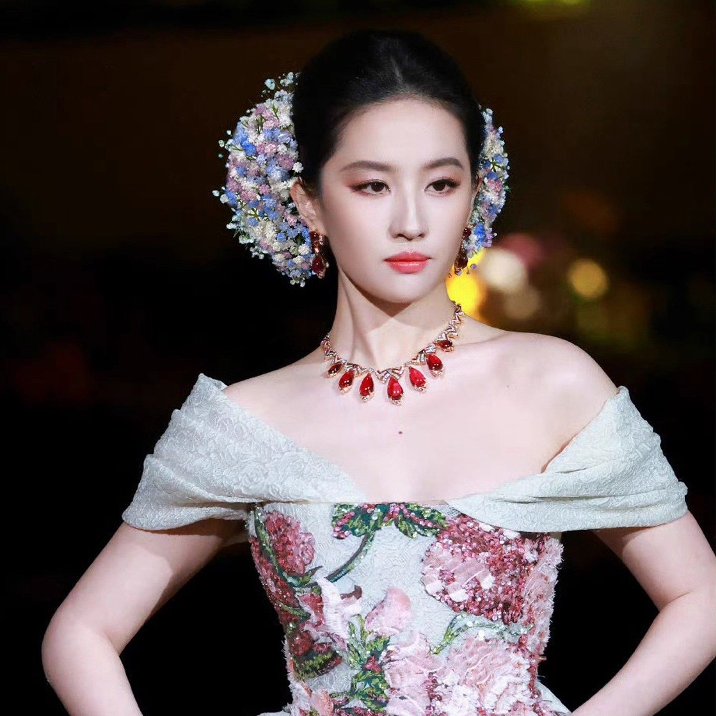 仙女姐姐晚宴同款发饰满天星