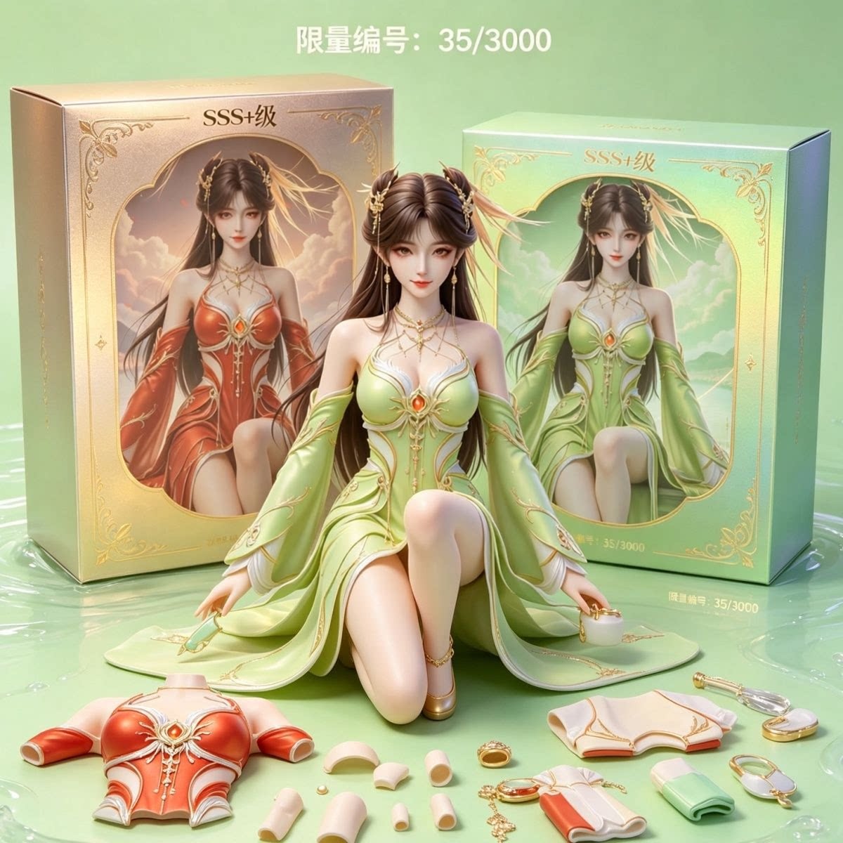 完美世界火灵儿手办美少女肉手办图片