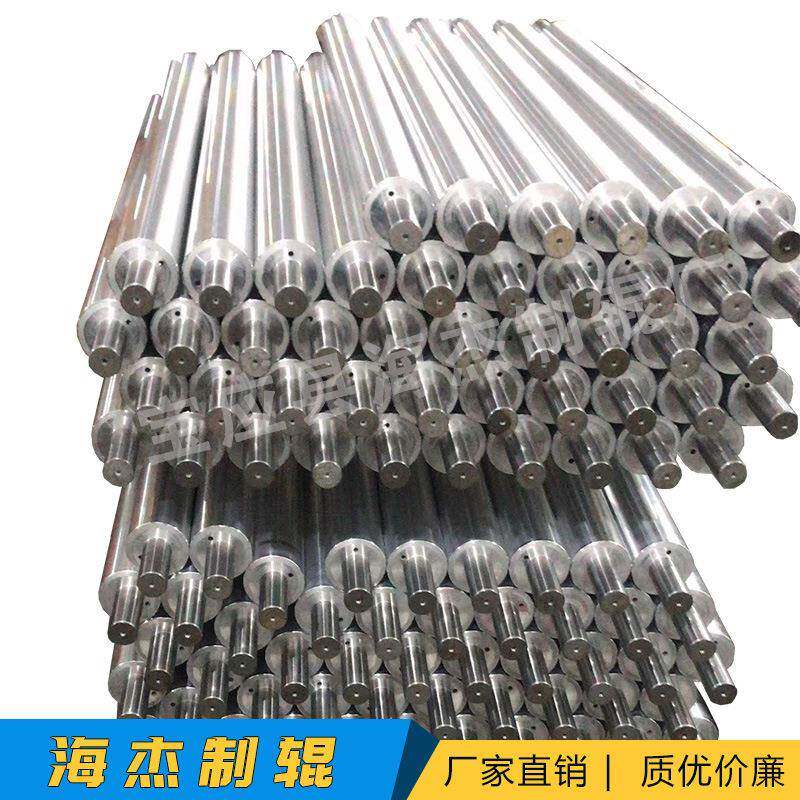 拖布辊不锈钢碳钢铝合金导拖滚筒镀铬车丝动力输送交叉线棍轴轮