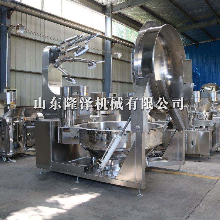 大型全自动炒菜机器 机器人炒菜锅 燃气自动搅拌炒菜锅供应