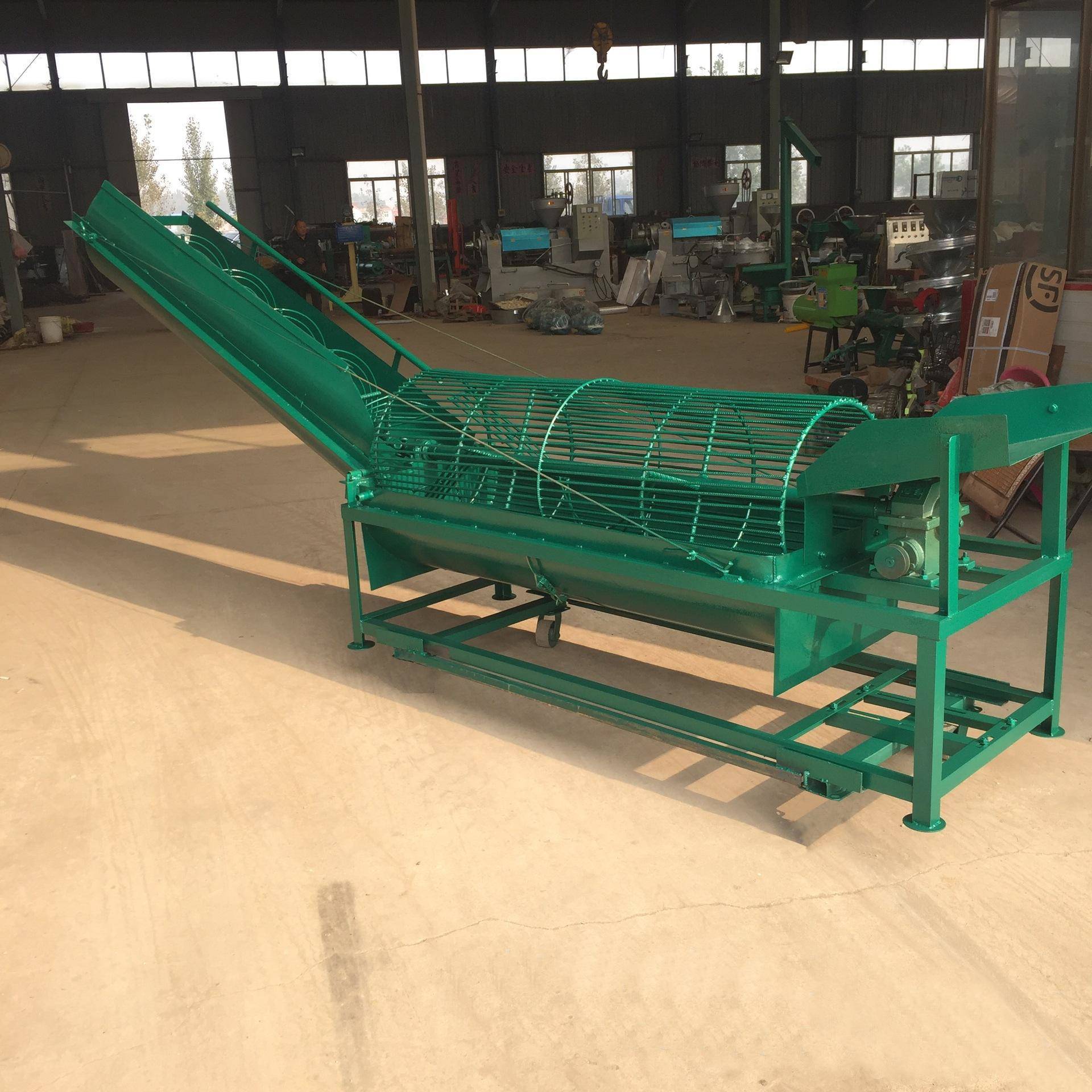 鼠笼式红薯清洗上料机 土豆莲藕滚轮清洗设备 自动上料洗薯机