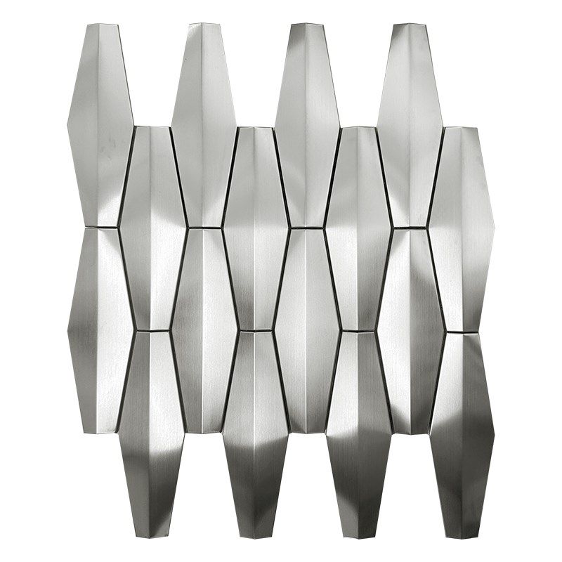 银色长六角金属马赛 D立体会所背景墙收银台装饰瓷砖,家装主材,马赛克,淘宝优惠券,粉丝福利购,淘宝优惠卷