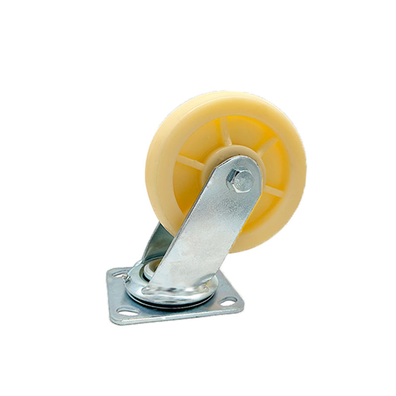 万向轮重型一体支架尼龙脚轮5寸寸8寸尼龙轮手推板车推车轮子