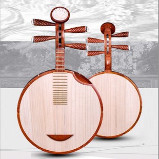 红木月琴特氏古夷苏木月琴富贵京剧伴奏西皮二黄酸枝木月琴