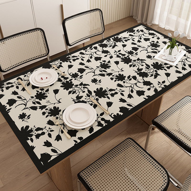 奶油风皮革餐桌垫防水防油防烫擦免洗壁纸台面保护客厅茶几垫子,居家布艺,桌布,淘宝优惠券,粉丝福利购,淘宝优惠卷