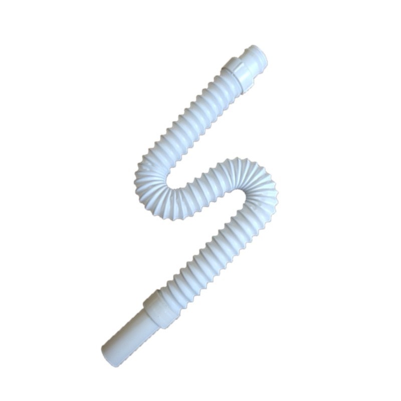 32/37mm外螺纹下水管面盆钢丝软管洗手盆伸缩排水管加长延配件