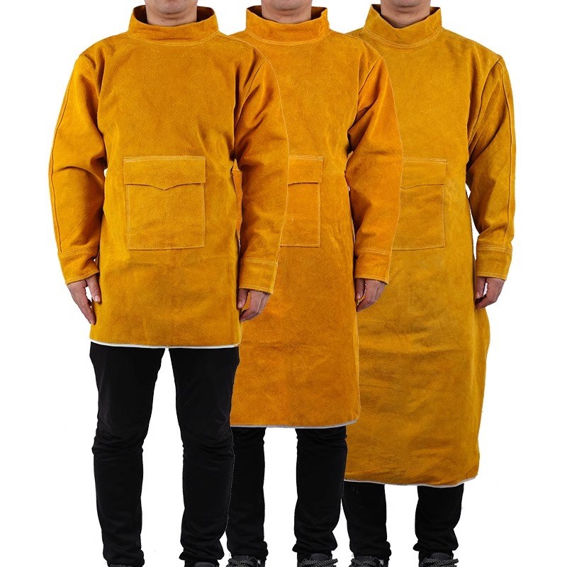 电焊牛皮防护服氩弧焊防辐射焊工作服反穿衣防烫耐磨电焊牛皮围裙