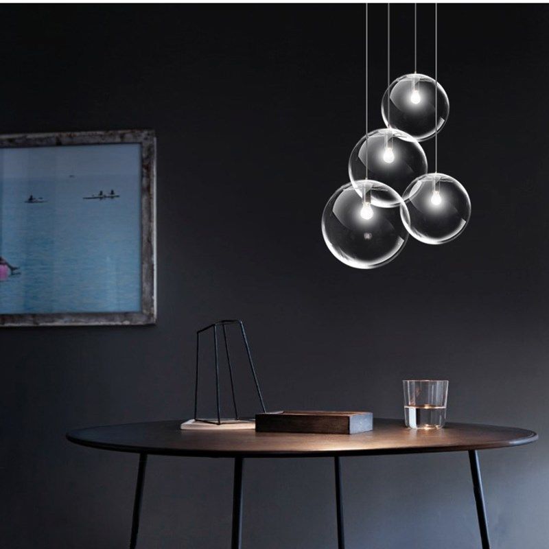 泡泡球形吊灯现代设计吧台饭桌过道店铺玻璃圆球灯具,家装灯饰光源,餐厅吊灯,淘宝优惠券,粉丝福利购,淘宝优惠卷