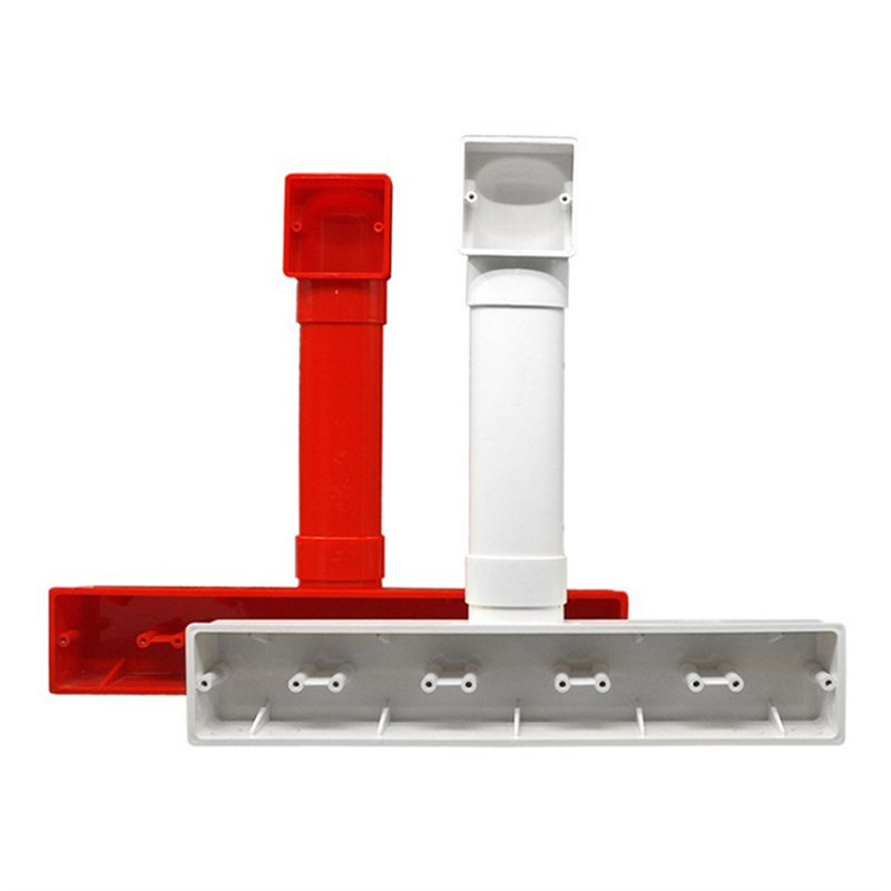 PC型电视背景盒 五联影音底盒 扁管墙上关阻燃接线盒