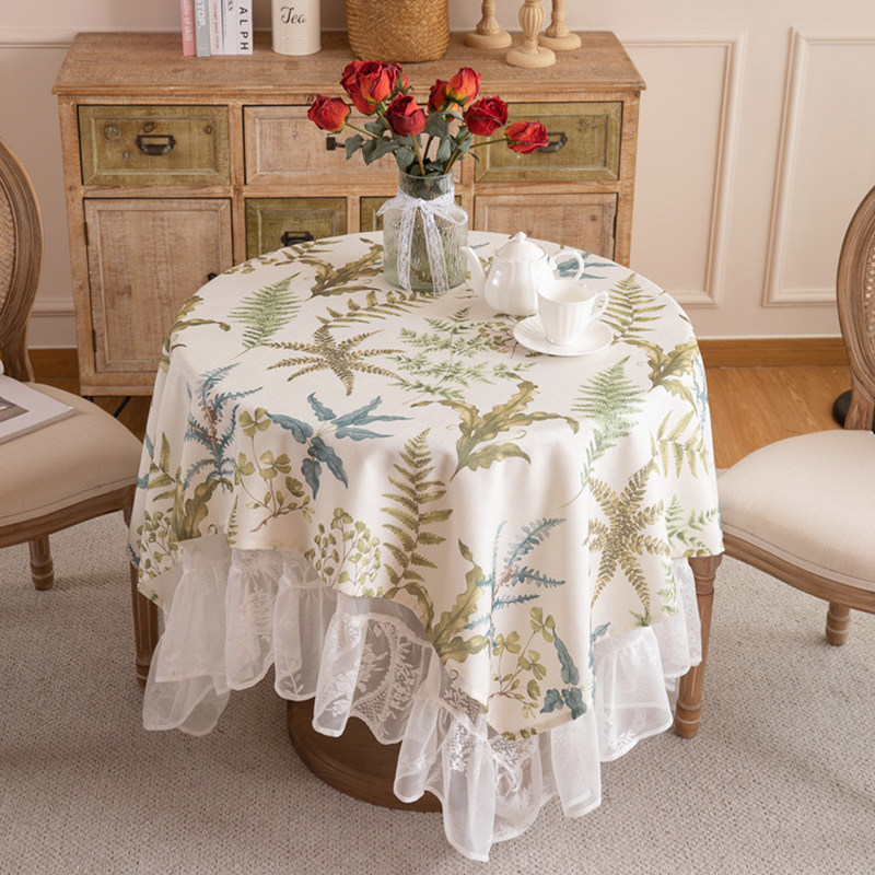 法式浪漫白色蕾丝叠搭圆桌布甜品台装饰布艺婚礼拍照茶几餐桌桌布,居家布艺,桌布,淘宝优惠券,粉丝福利购,淘宝优惠卷