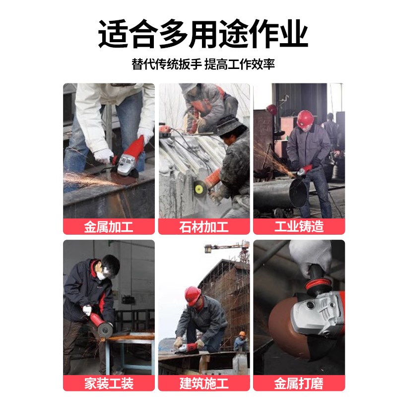 大有150mm角磨机2812大功率多功能角向磨光机切割抛光打磨工具