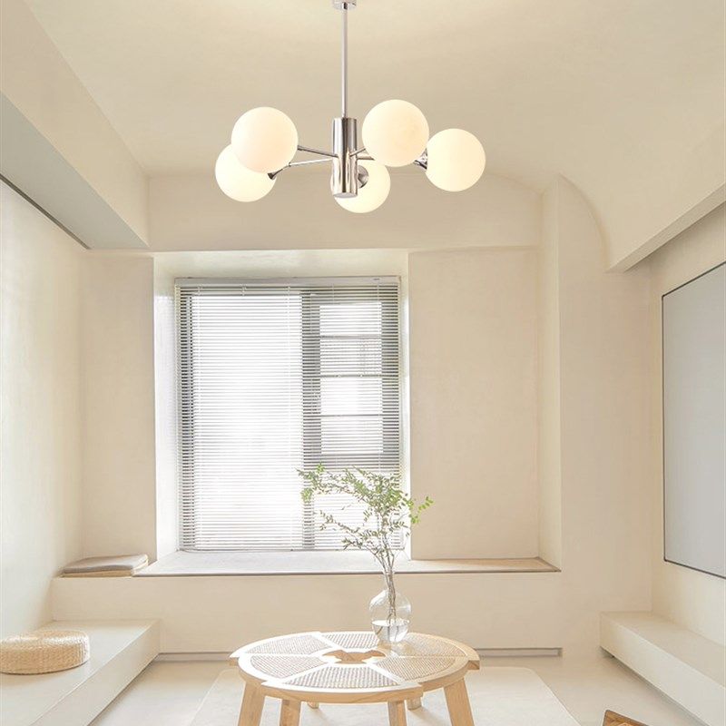 设计师级感奶油客厅吊灯现代包豪斯中古法式魔豆卧室灯,家装灯饰光源,客厅吊灯,淘宝优惠券,粉丝福利购,淘宝优惠卷