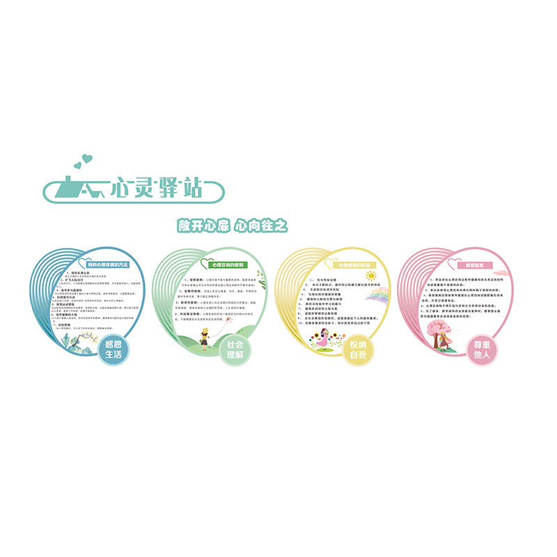心理咨询室布置儿童辅导室墙面装饰留守心灵驿站文化纸挂图,家居饰品,文化墙贴,淘宝优惠券,粉丝福利购,淘宝优惠卷